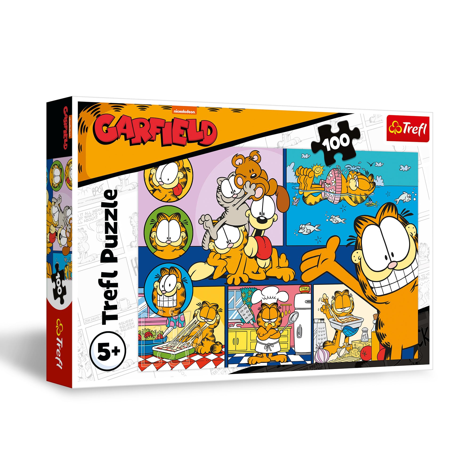 trefl-red-garfield-paresseux-puzzle-100-pi-ces-enfant-5-ans image 1