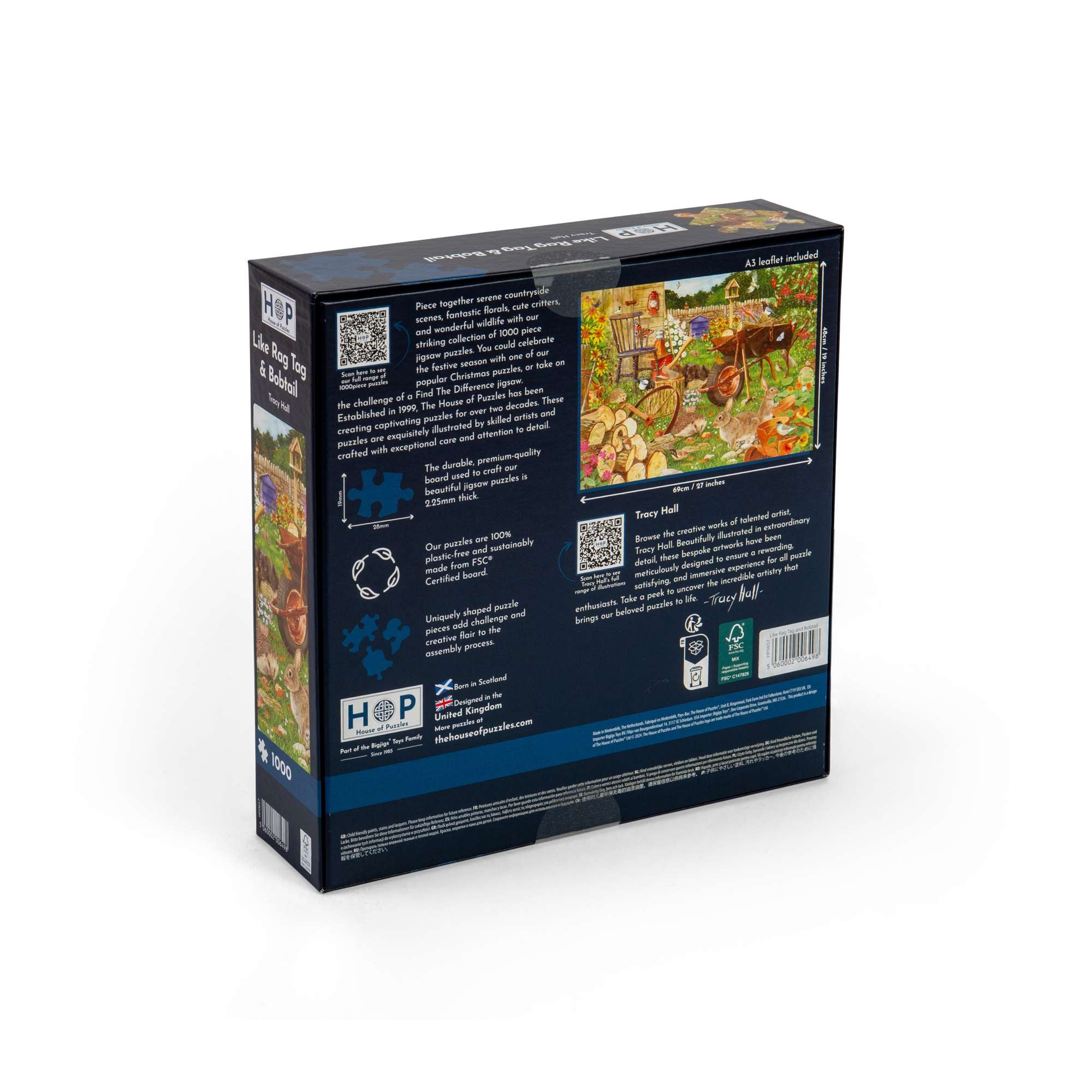 house-of-puzzles-like-rag-tag-and-bobtail-puzzle-1000-jardin image 3