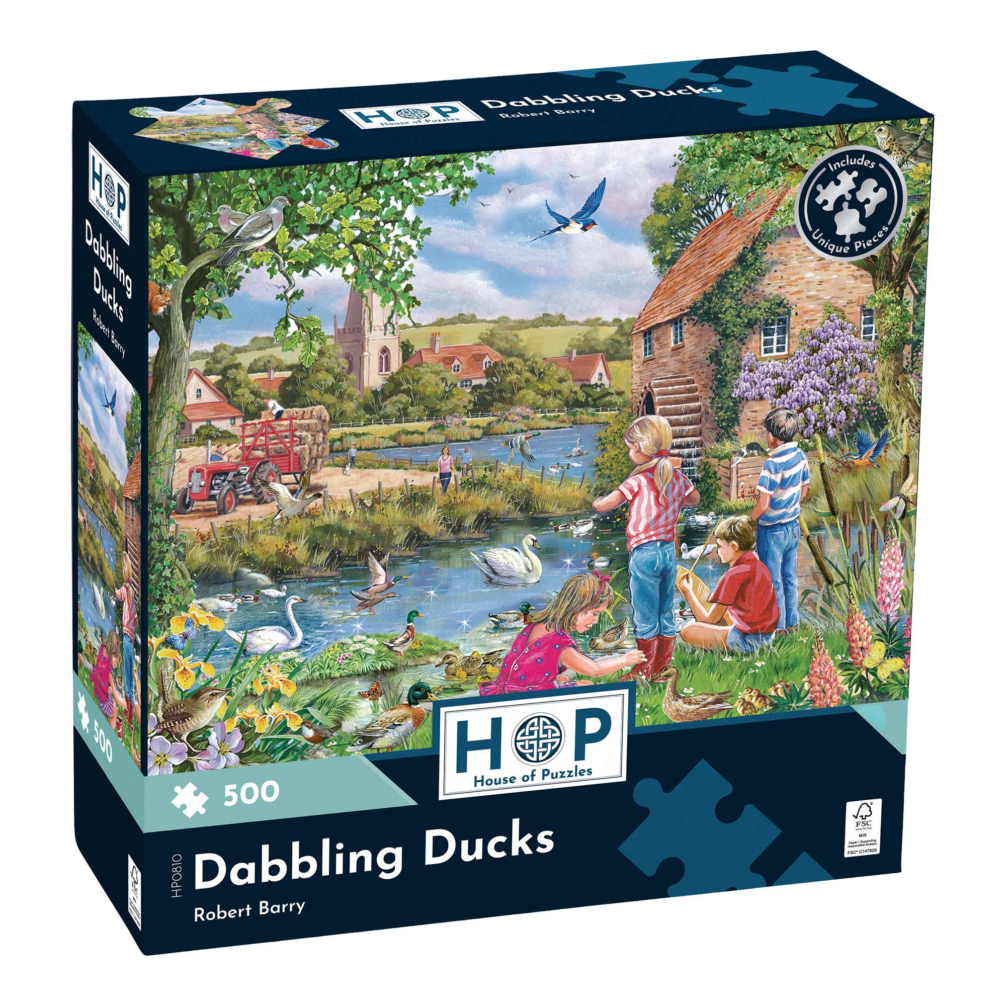 house-of-puzzles-dabbling-ducks-puzzle-500-pi-ces-canards-oiseaux image 1