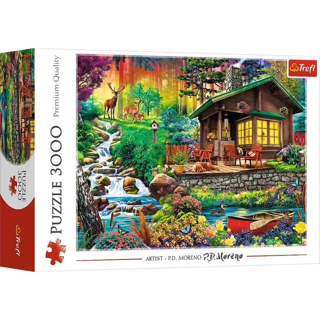 trefl-premium-plus-33074-puzzle-3000-pi-ces-chalet-en-for-t image 1