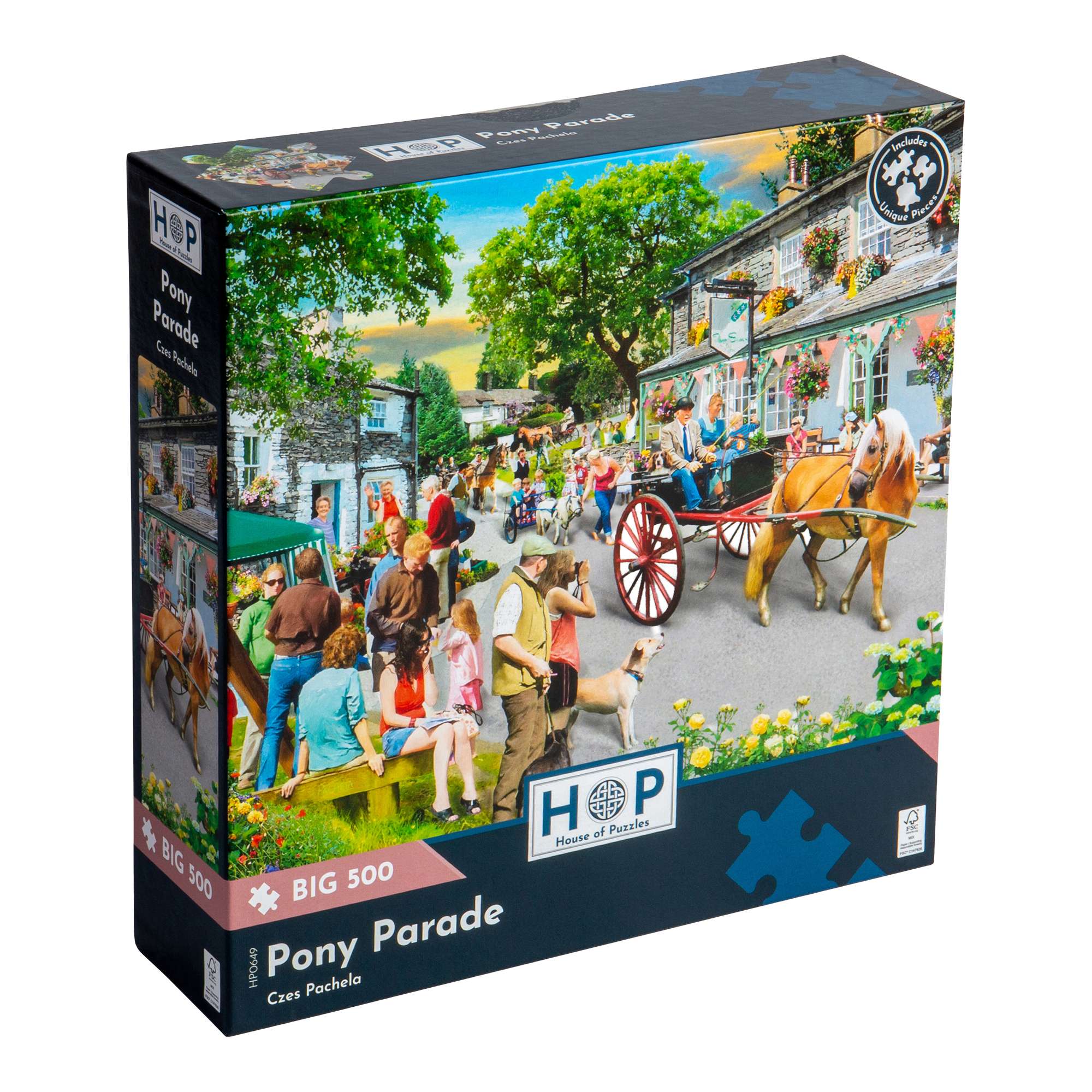 house-of-puzzles-big-500-pony-parade-puzzle-500-pi-ces-poneys image 1