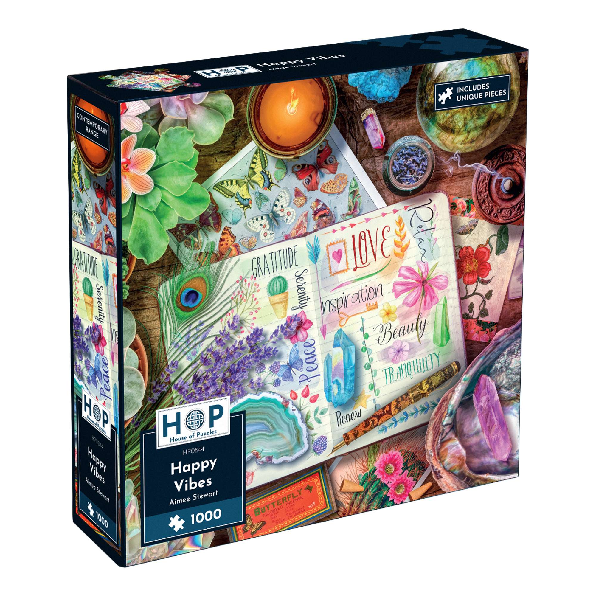 house-of-puzzles-happy-vibes-1000-puzzle-1000-pi-ces-cristaux image 1