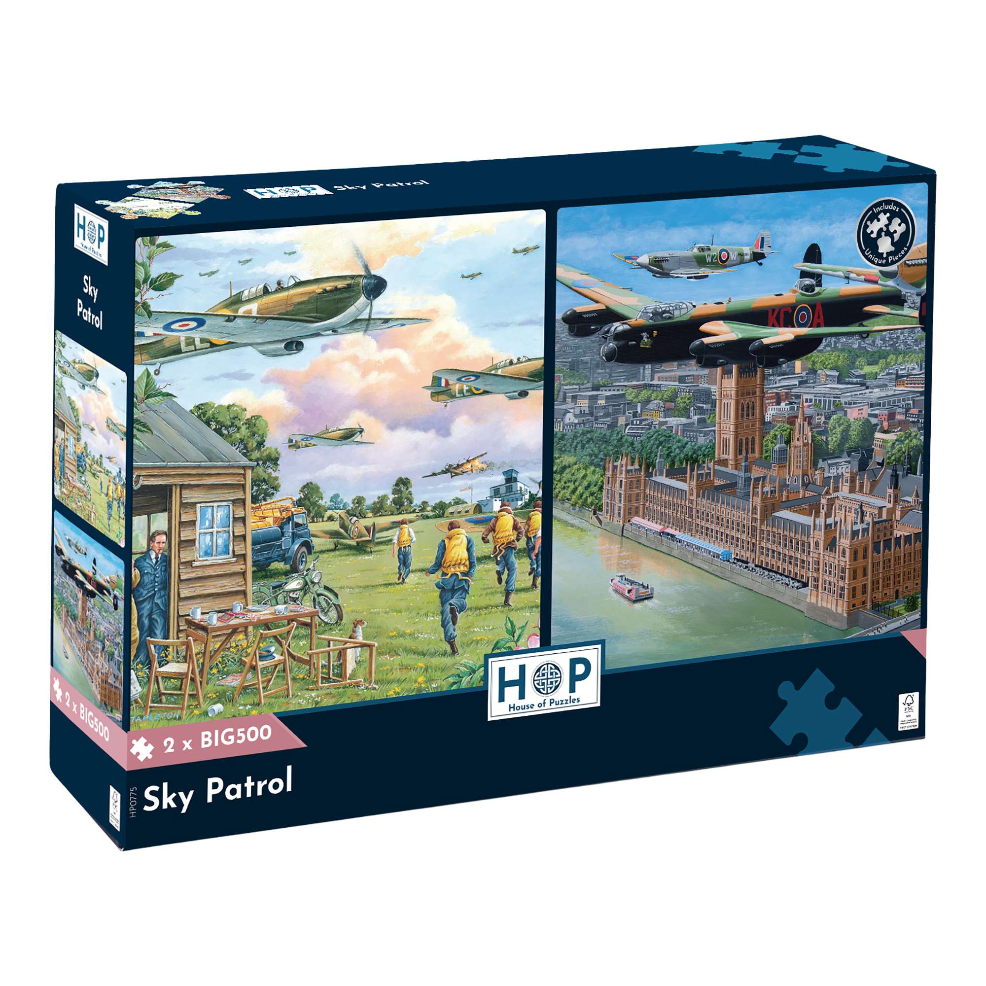 house-of-puzzles-sky-patrol-puzzle-2x500-pi-ces-aviation-militaire image 1