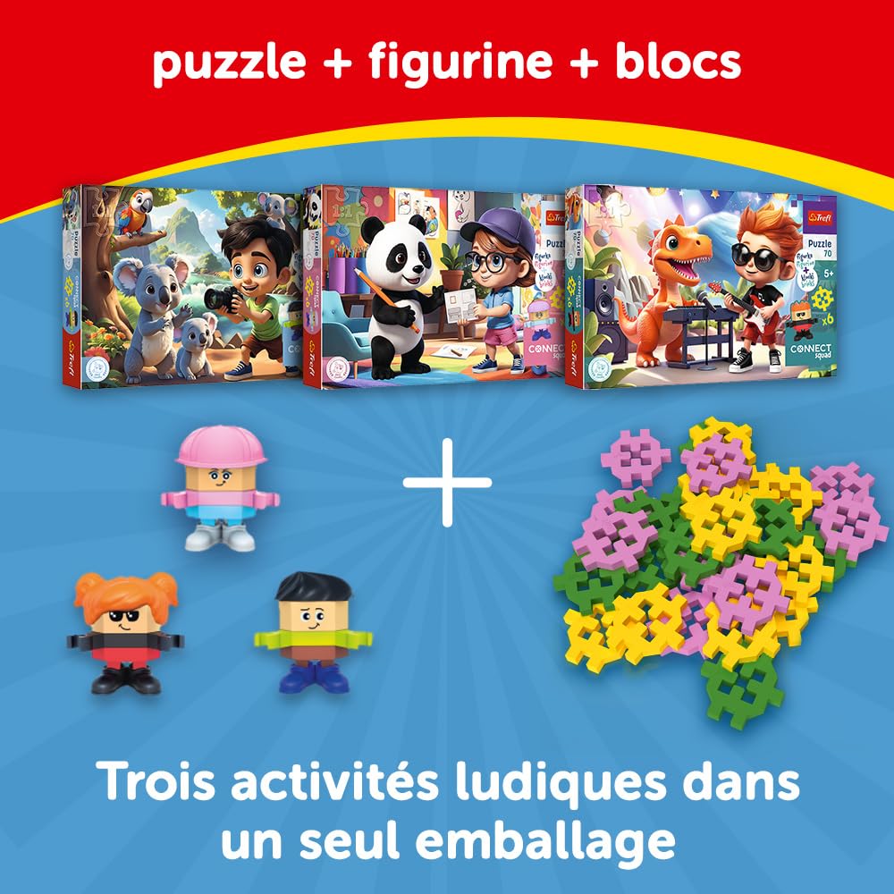 trefl-red-connect-joe-puzzle-70-pi-ces-avec-figurine-5-ans image 3