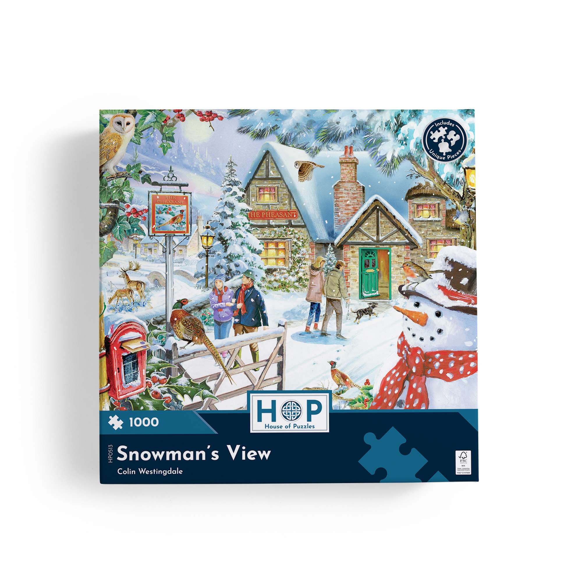 house-of-puzzles-snowman-s-view-1000-puzzle-1000-pi-ces-no-l-hiver image 3