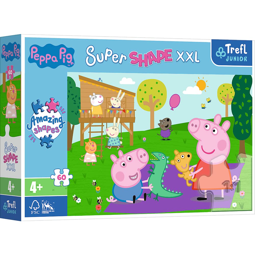 trefl-junior-peppa-pig-puzzle-60-xxl-super-shape-4-ans image 1