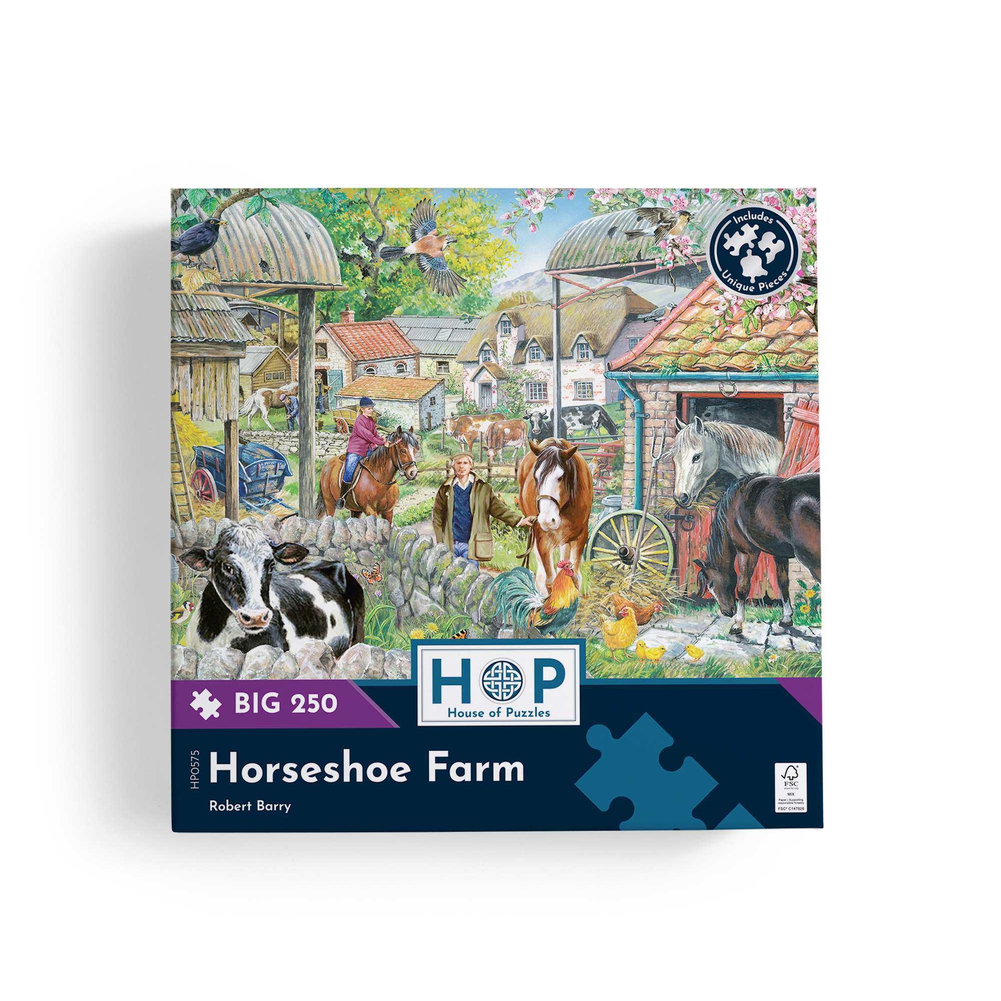 house-of-puzzles-big-250-puzzle-250-pi-ces-horseshoe-farm-ferme-enfants image 4