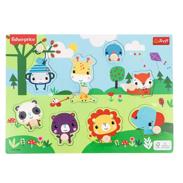 trefl-wood-craft-puzzle-bois-dans-la-for-t-18-mois image 1