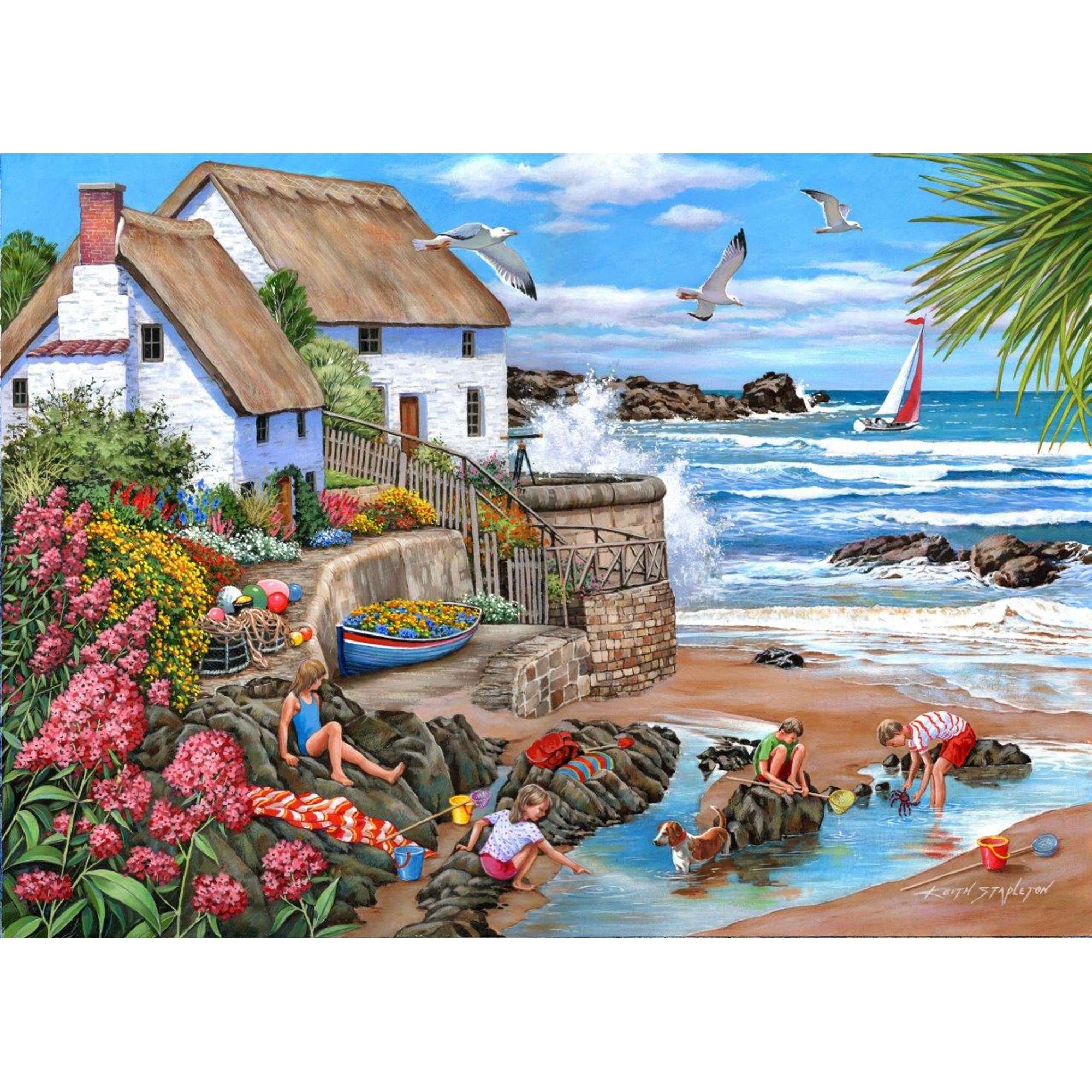 house-of-puzzles-seaspray-cottages-puzzle-1000-pi-ces-bord-de-mer image 2