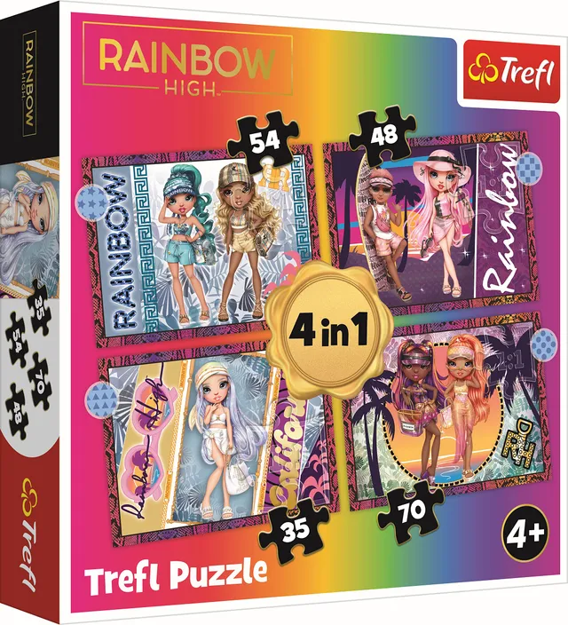 trefl-rainbow-high-4-en-1-puzzle-35-70-pi-ces-d-s-4-ans image 1