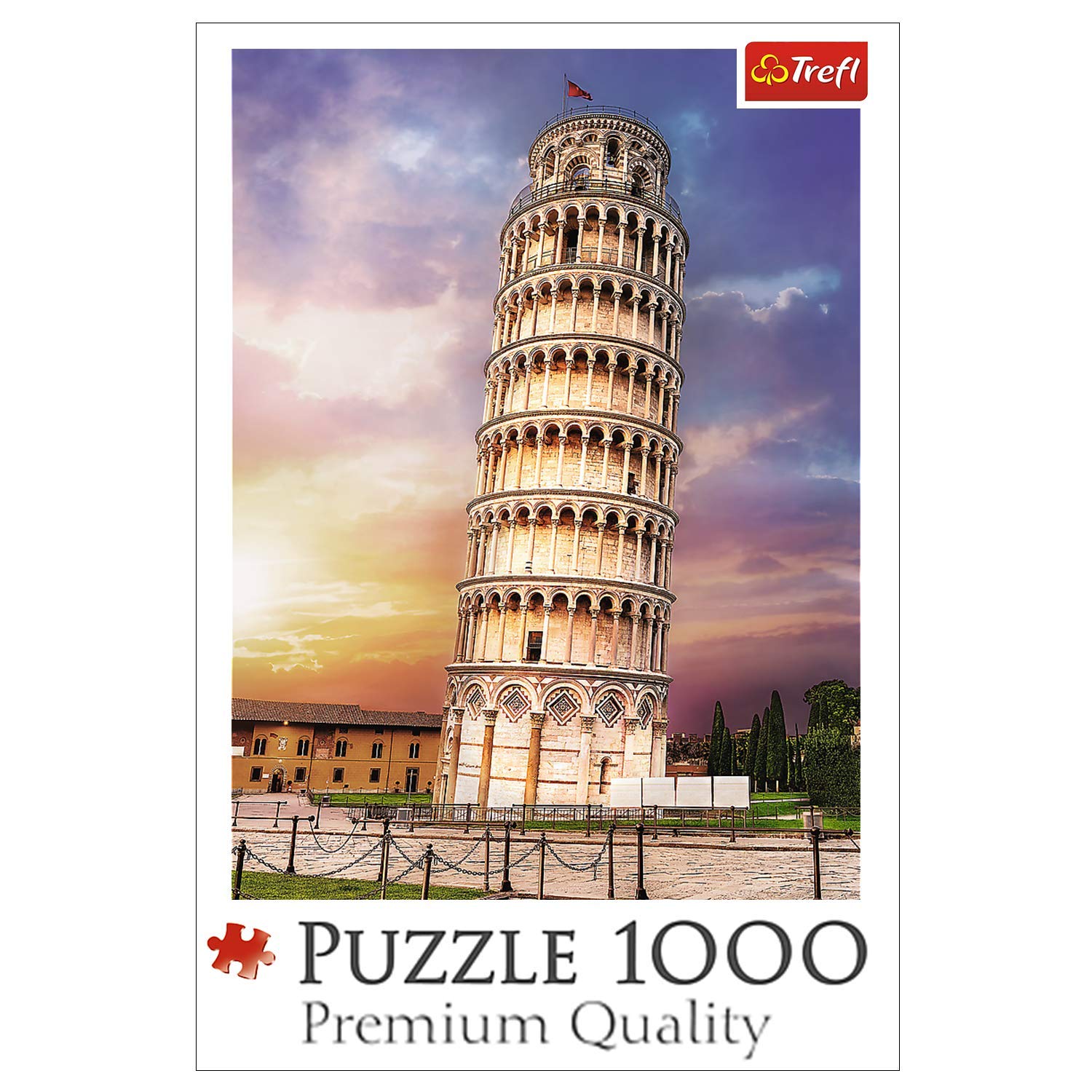 trefl-red-tour-de-pise-puzzle-1000-pi-ces-italie image 1