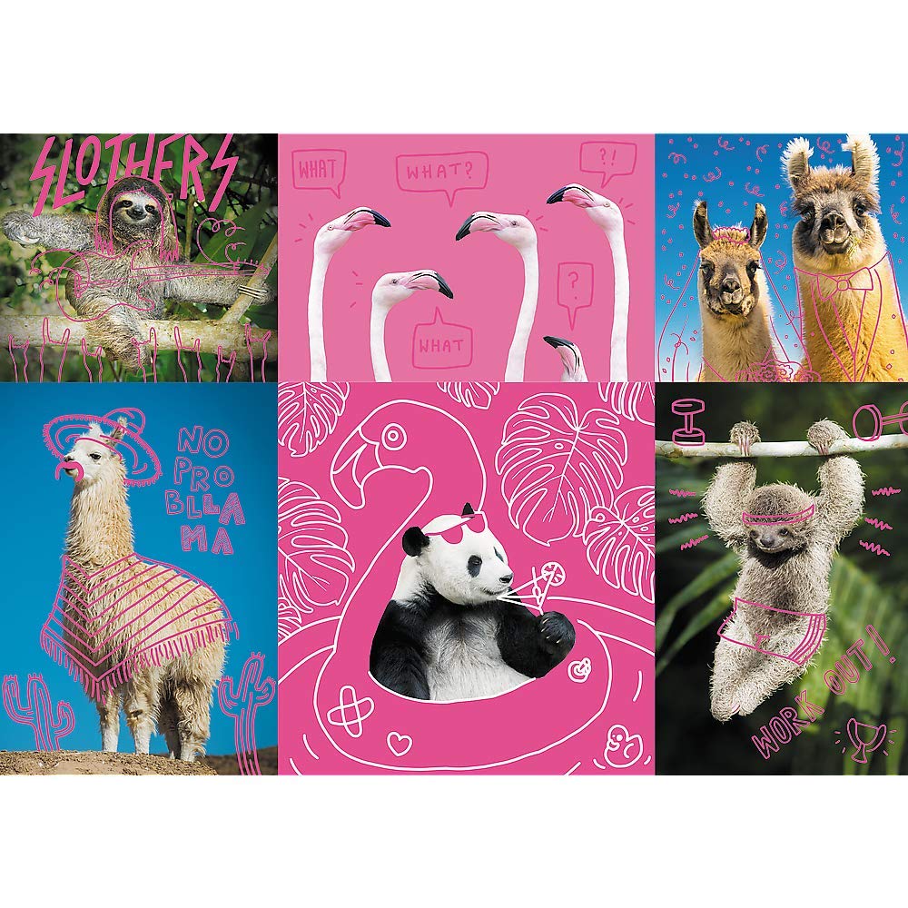 trefl-premium-plus-animaux-fous-puzzle-1000-pi-ces-n-on image 2