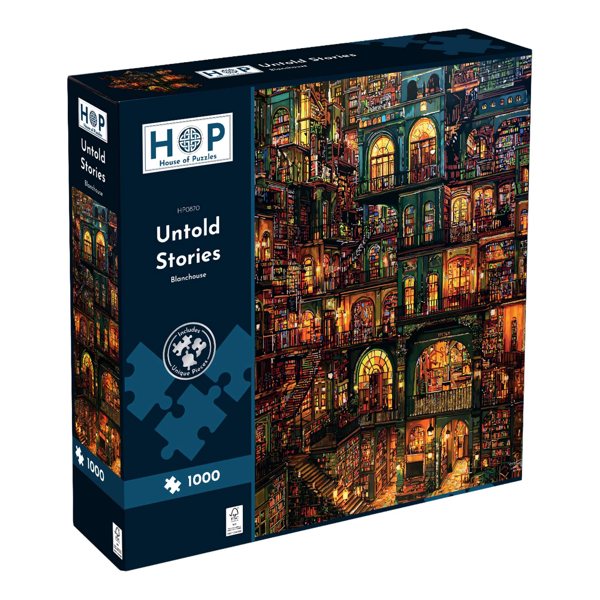 house-of-puzzles-untold-stories-puzzle-1000-pi-ces-biblioth-que image 1