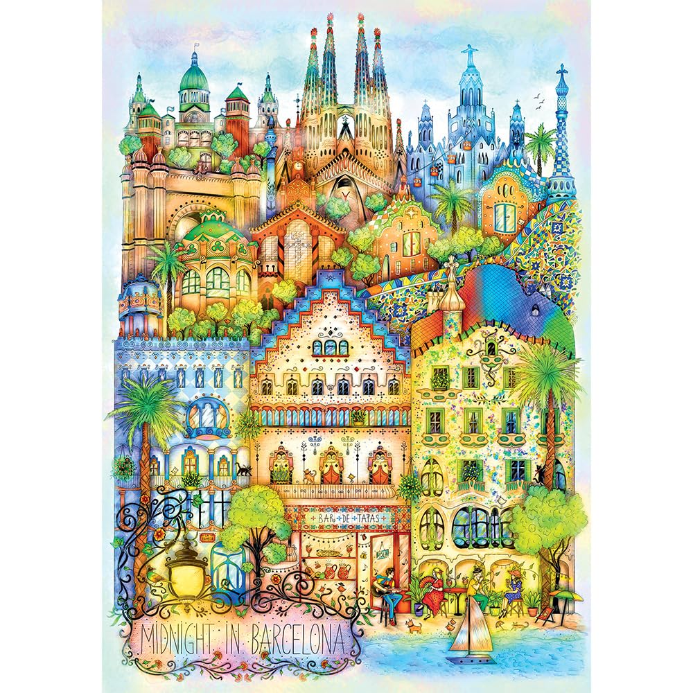 trefl-premium-plus-minuit-barcelone-puzzle-1000-pi-ces image 2