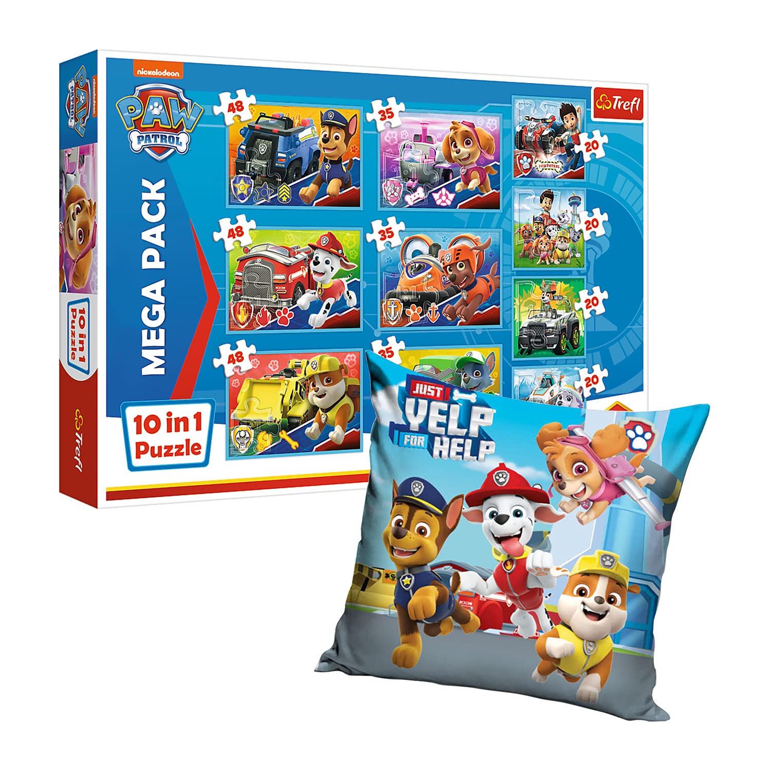 trefl-l-quipe-paw-patrol-puzzle-coussin-10-sets-4-ans image 1