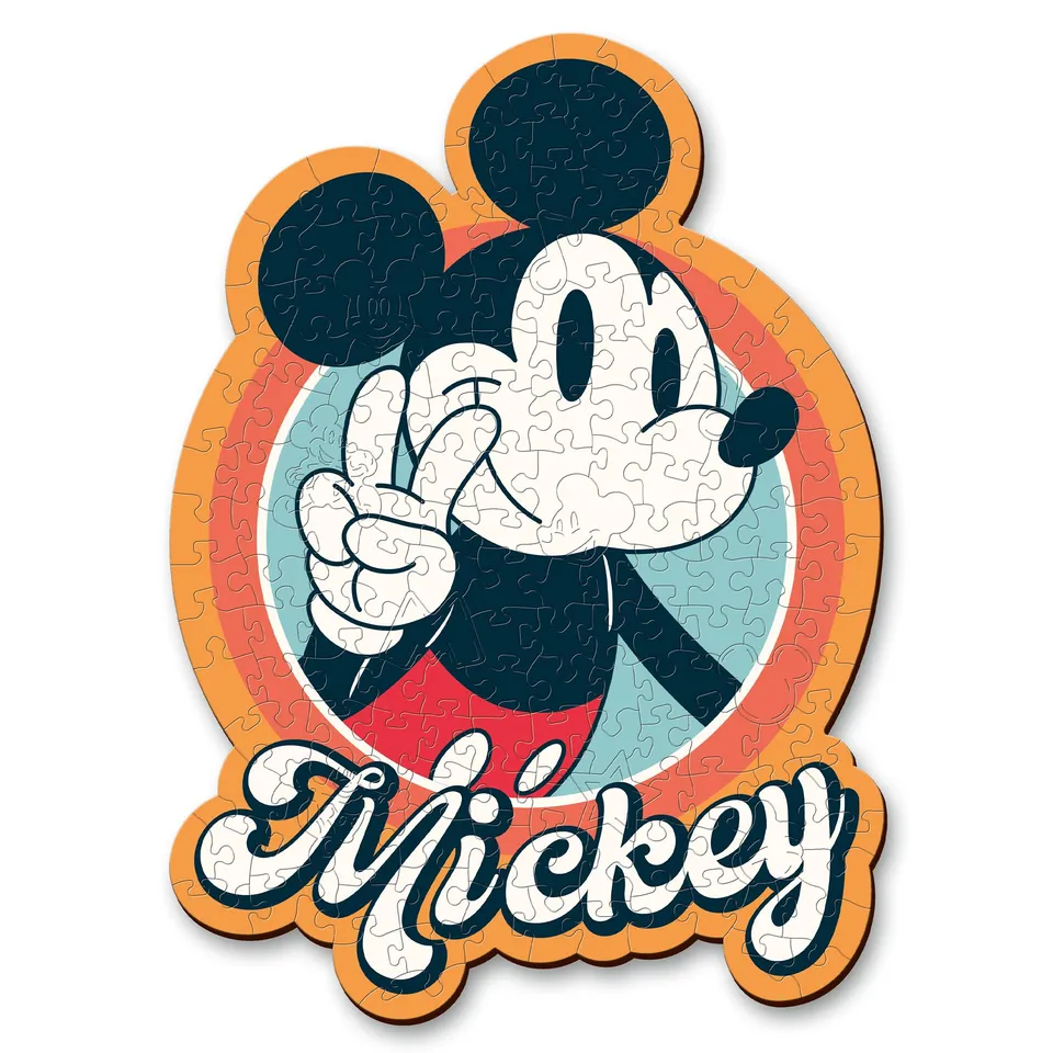 trefl-wood-craft-mickey-puzzle-bois-contour-160-pi-ces image 1