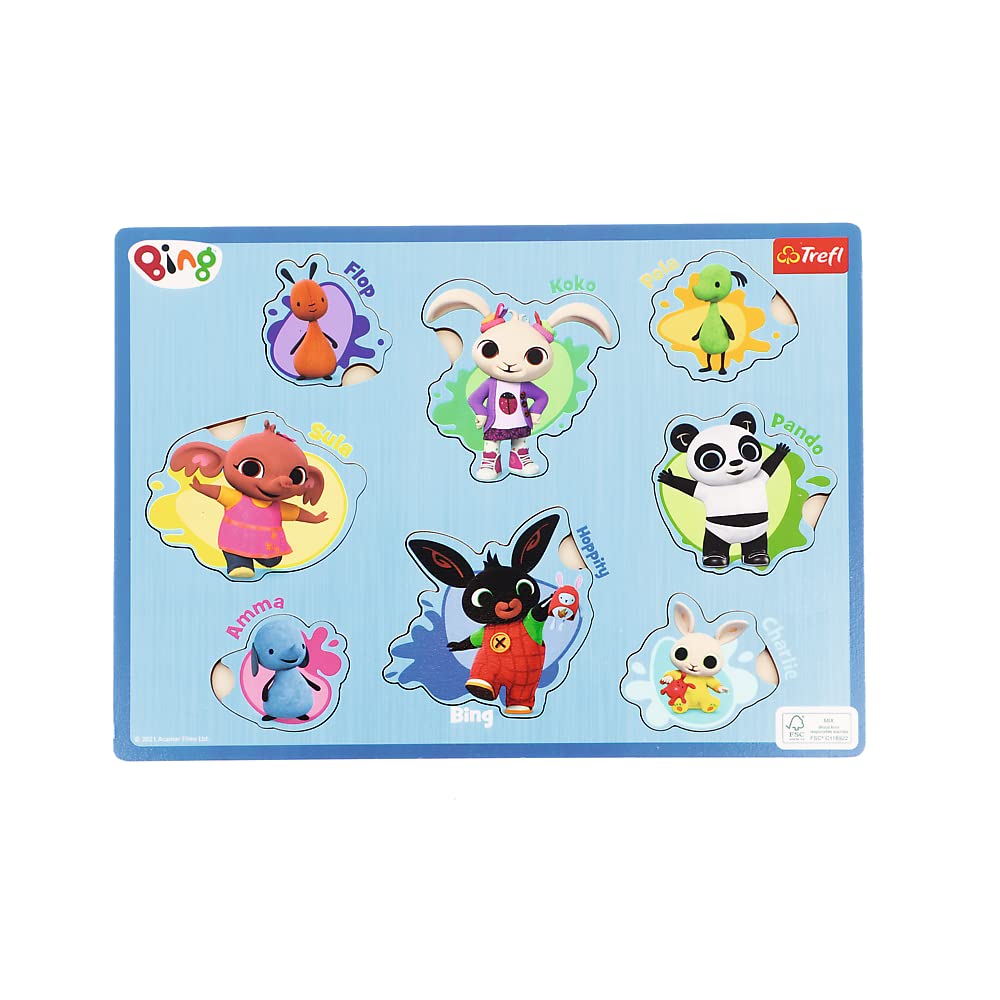 trefl-wood-craft-puzzle-bois-bing-18-mois image 1