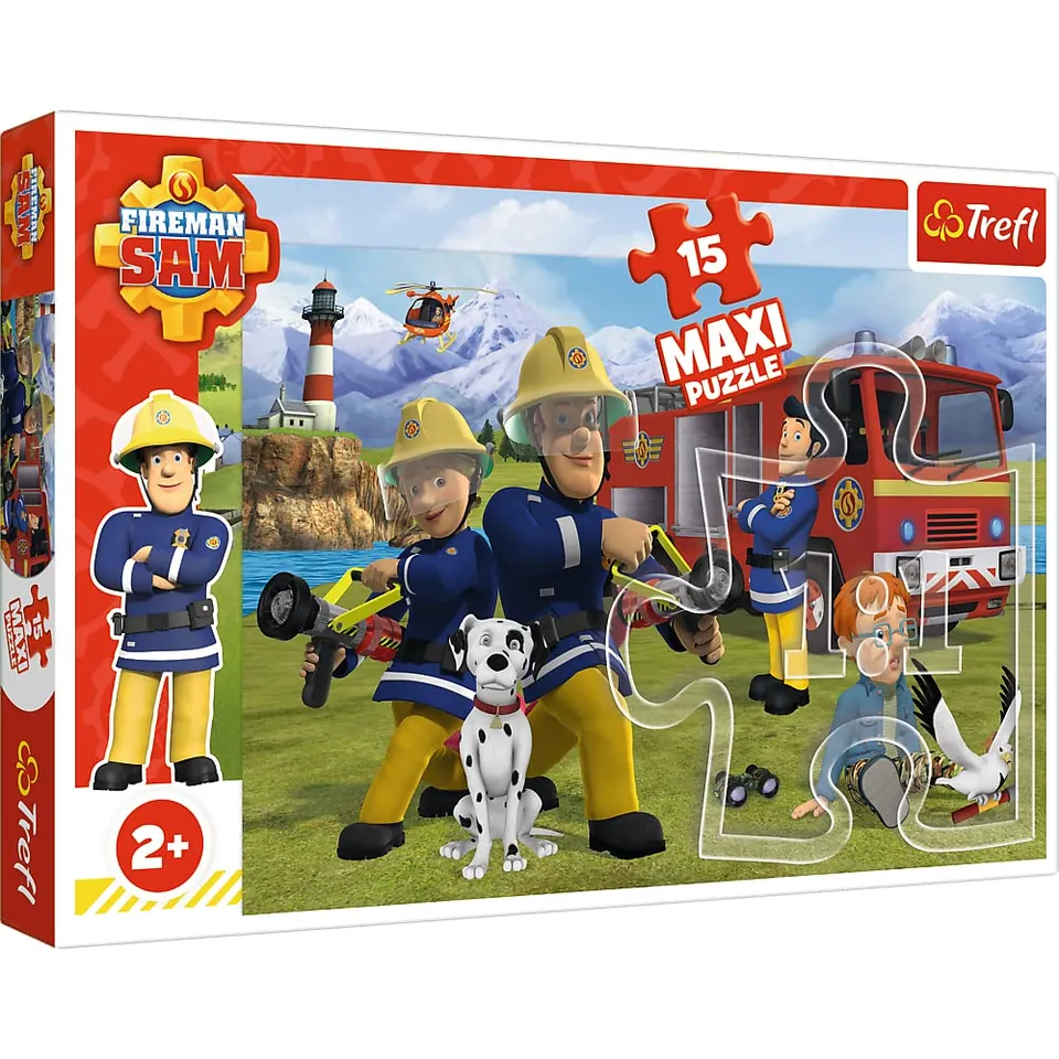 trefl-red-sam-le-pompier-puzzle-15-maxi-pi-ces-d-s-2-ans image 1