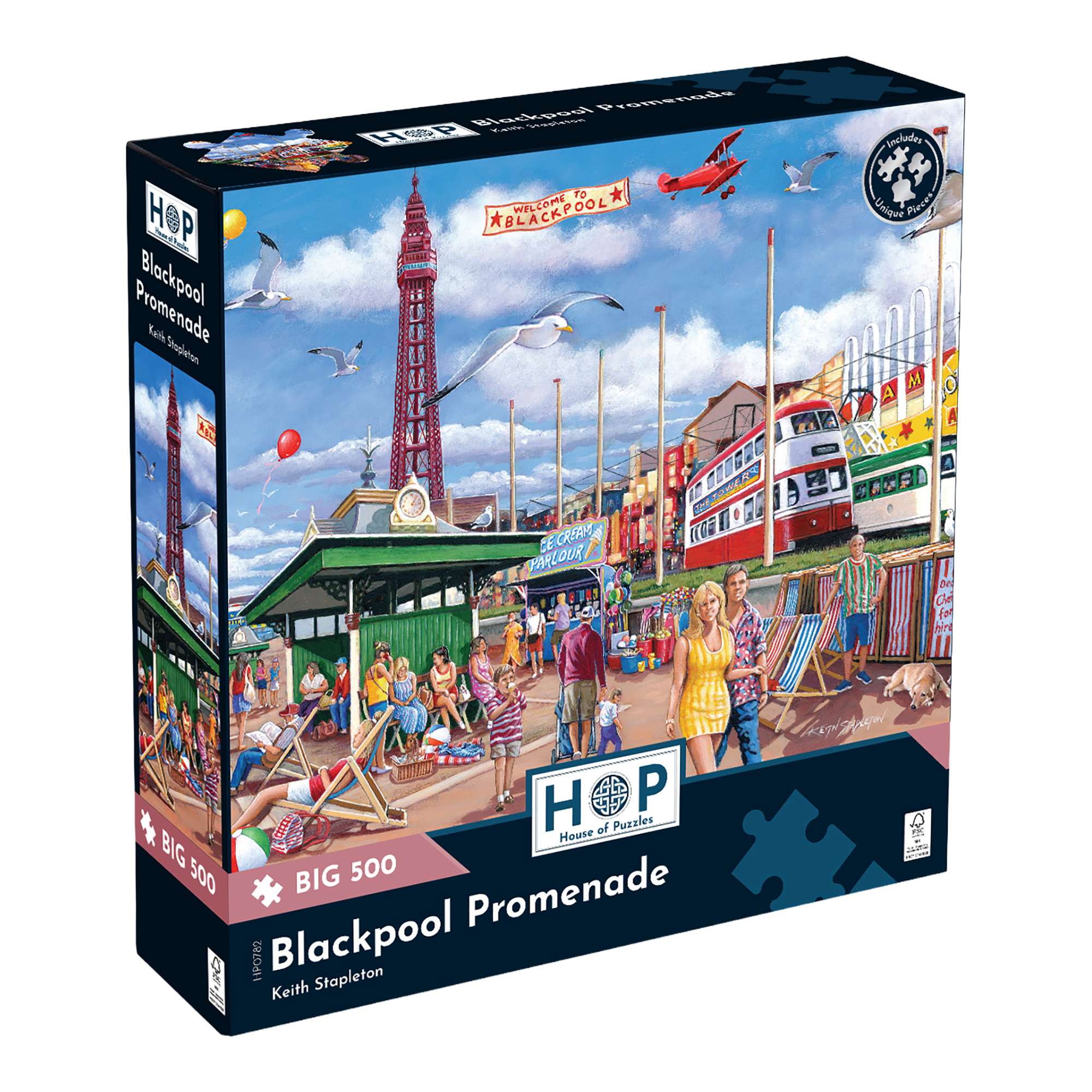 house-of-puzzles-blackpool-promenade-puzzle-500-pi-ces-mer image 1