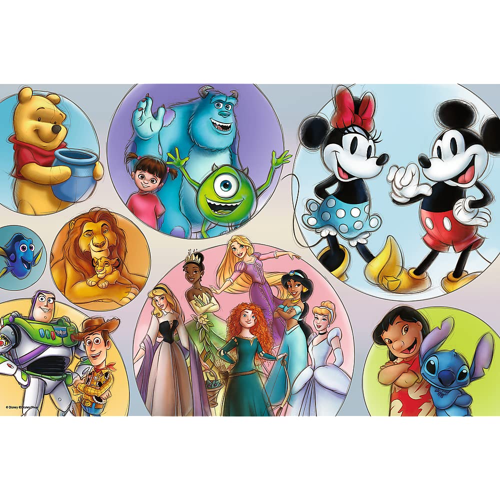 trefl-red-160-xl-super-shape-puzzle-disney-160-pi-ces-6-ans image 2