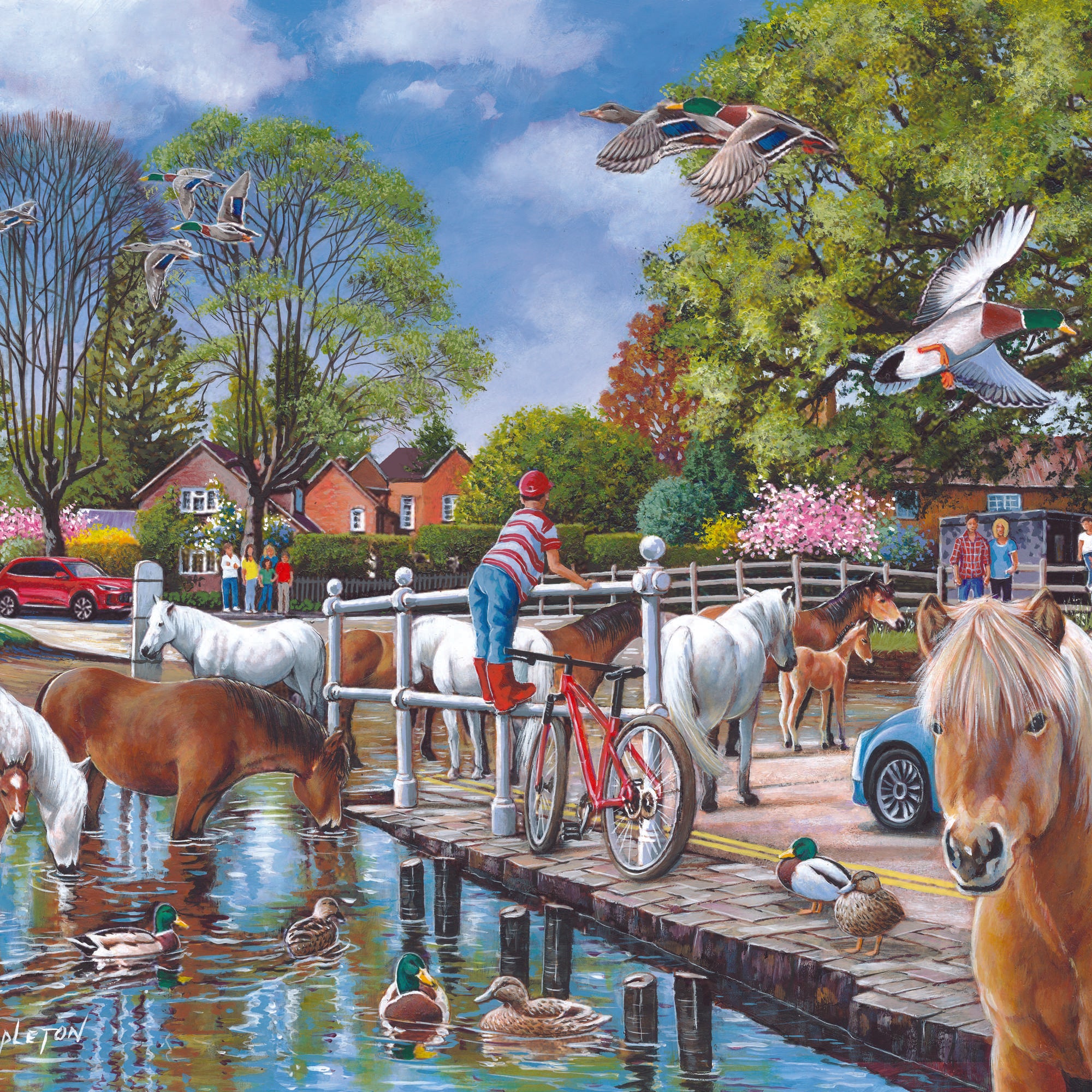 house-of-puzzles-new-forest-ponies-puzzle-1000-pi-ces-chevaux image 3