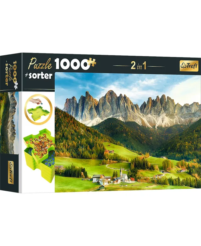 trefl-red-dolomites-puzzle-1000-pi-ces-set-2-en-1-trieur image 1
