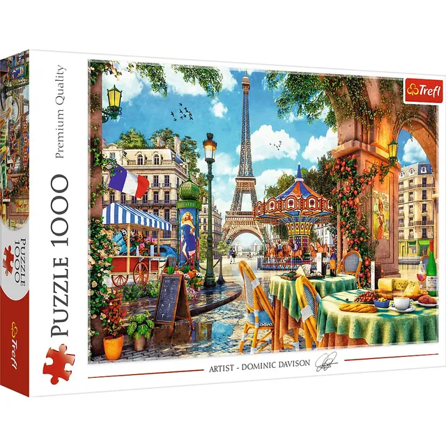 trefl-red-matin-parisien-puzzle-1000-pi-ces-tour-eiffel image 1