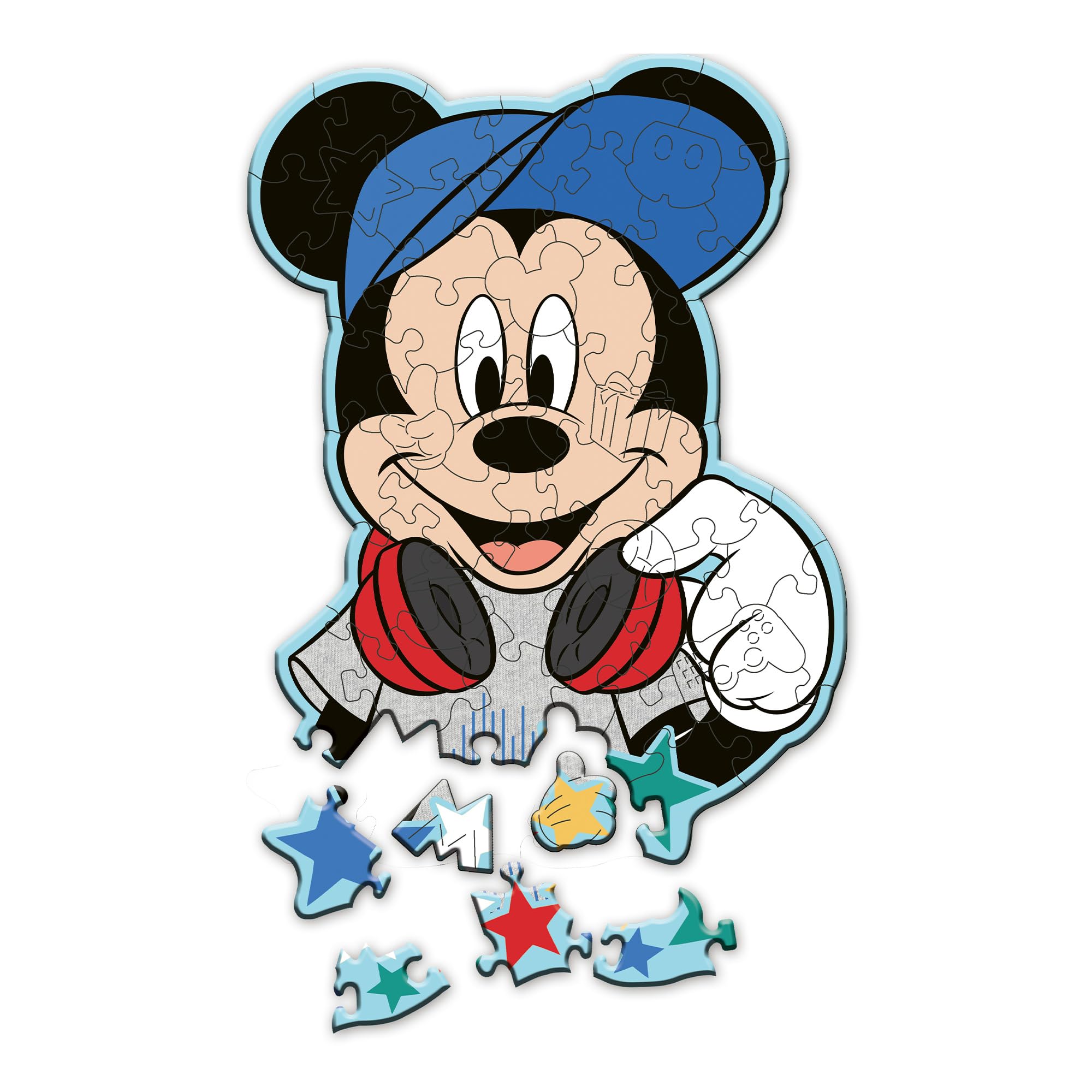 trefl-wood-craft-junior-puzzle-bois-50-pi-ces-mickey-mouse-5-ans image 1