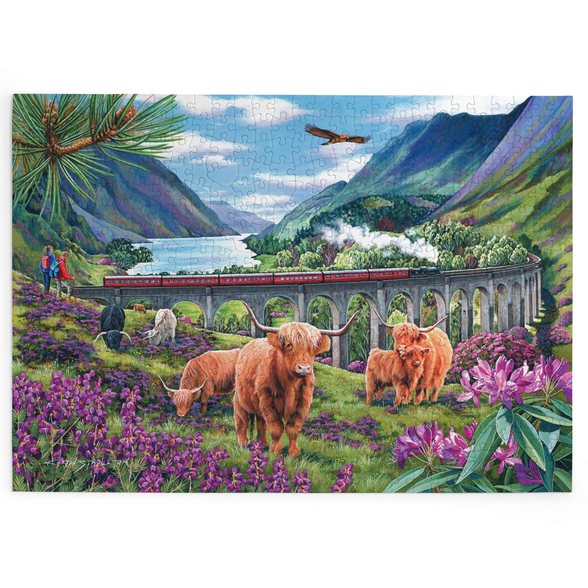 house-of-puzzles-glenfinnan-ladies-puzzle-500-pi-ces-ecosse-train image 2