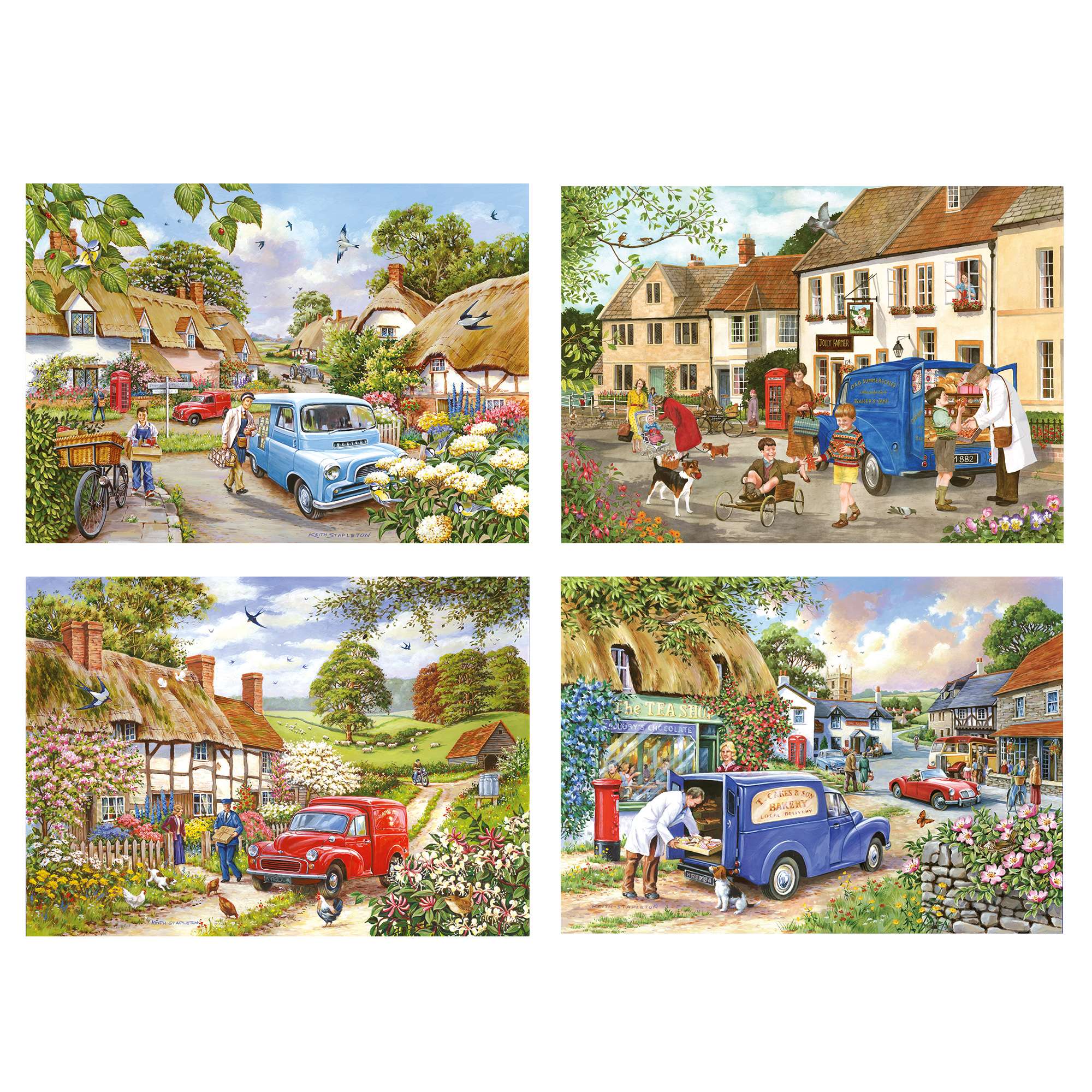 house-of-puzzles-village-life-lot-4-puzzles-500-pi-ces image 2