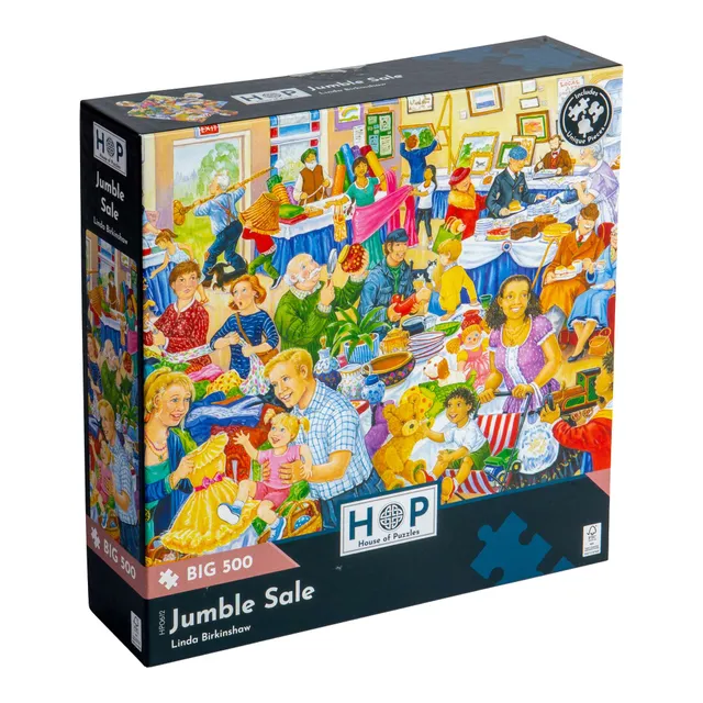 house-of-puzzles-big-500-jumble-sale-puzzle-500-pi-ces-grandes image 1