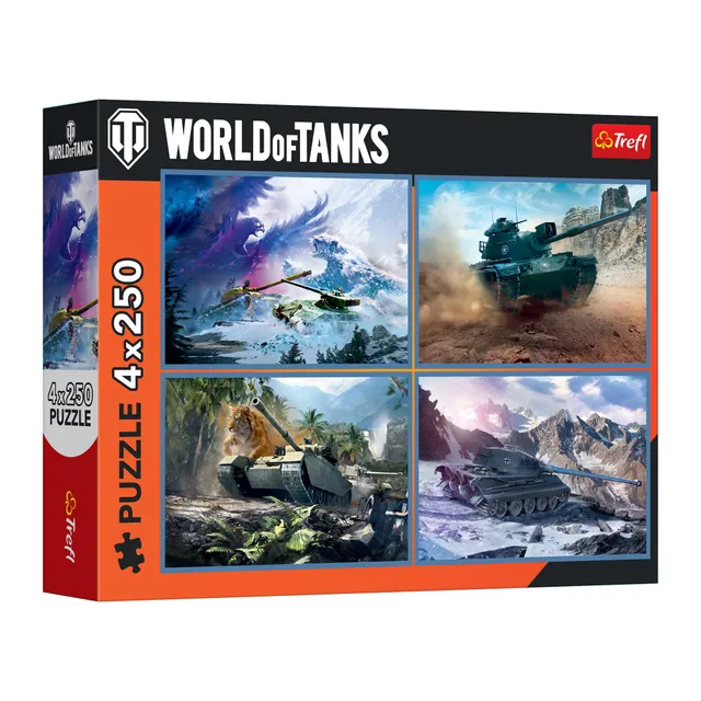 trefl-world-of-tanks-puzzle-4-en-1-4x250-pi-ces-chars image 1