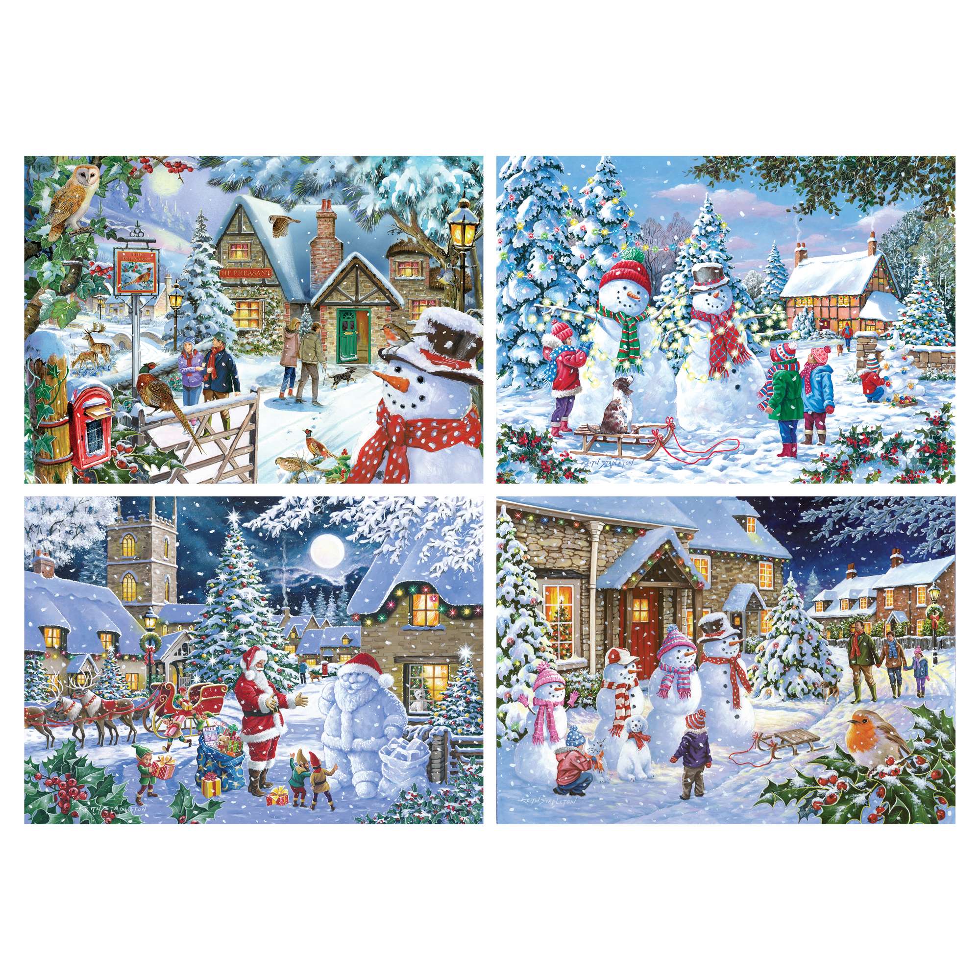 house-of-puzzles-let-it-snow-puzzle-4x500-pi-ces-hiver-no-l image 2