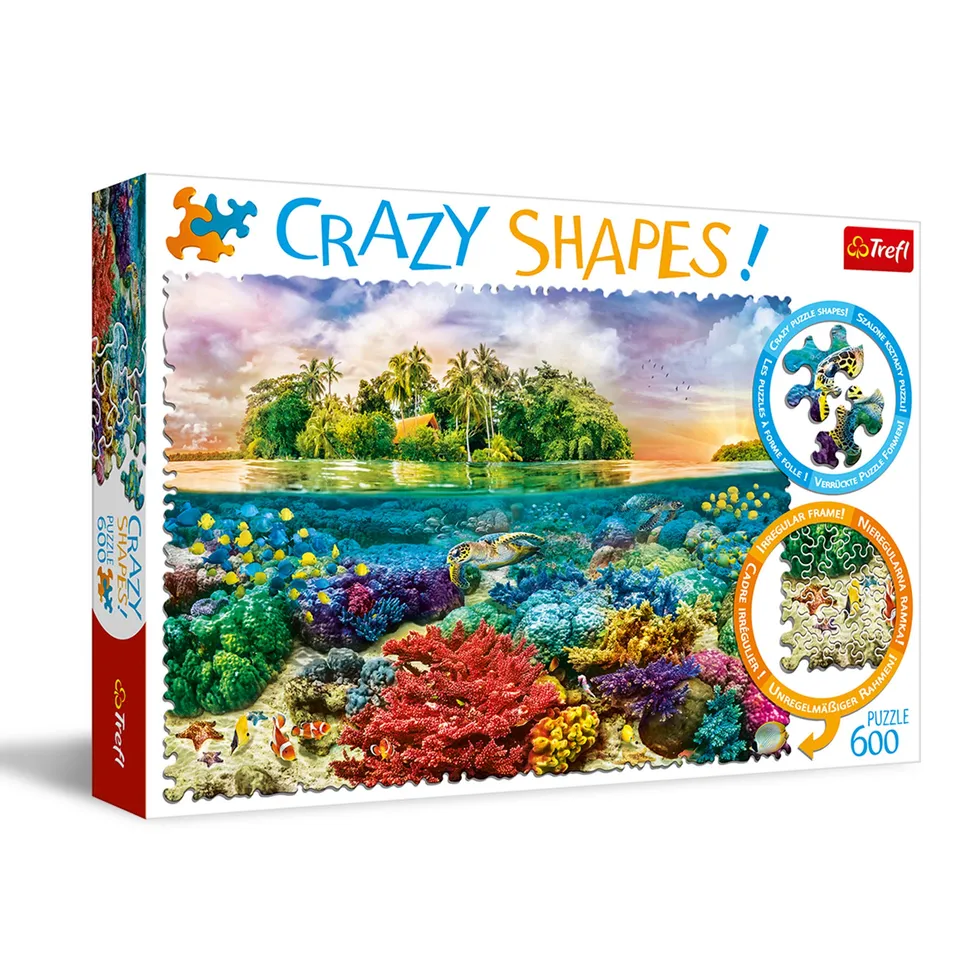 trefl-crazy-shapes-tr11113-le-tropicale-puzzle-600-pi-ces image 1