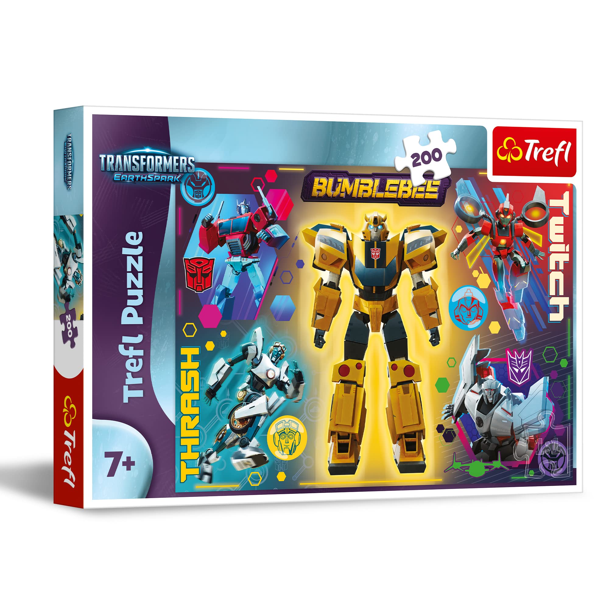trefl-red-transformers-earthspark-puzzle-200-pi-ces-d-s-7-ans image 1