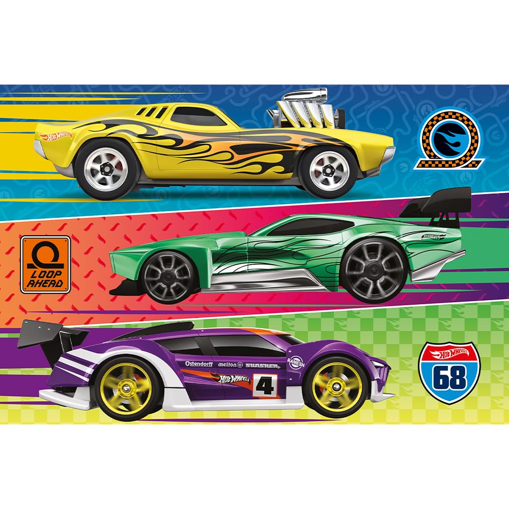 trefl-red-hot-wheels-course-puzzle-60-pi-ces-enfant-4-ans image 2