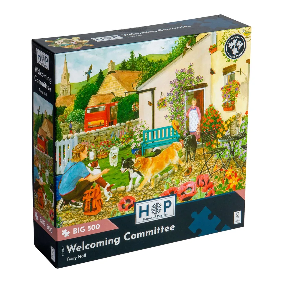 house-of-puzzles-big-500-puzzle-500-pi-ces-welcoming-committee-jardin image 1