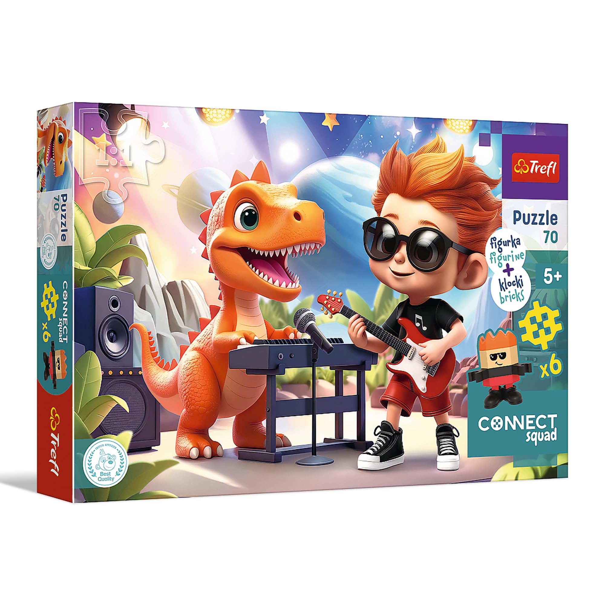 trefl-red-connect-joe-puzzle-70-pi-ces-avec-figurine-5-ans image 1