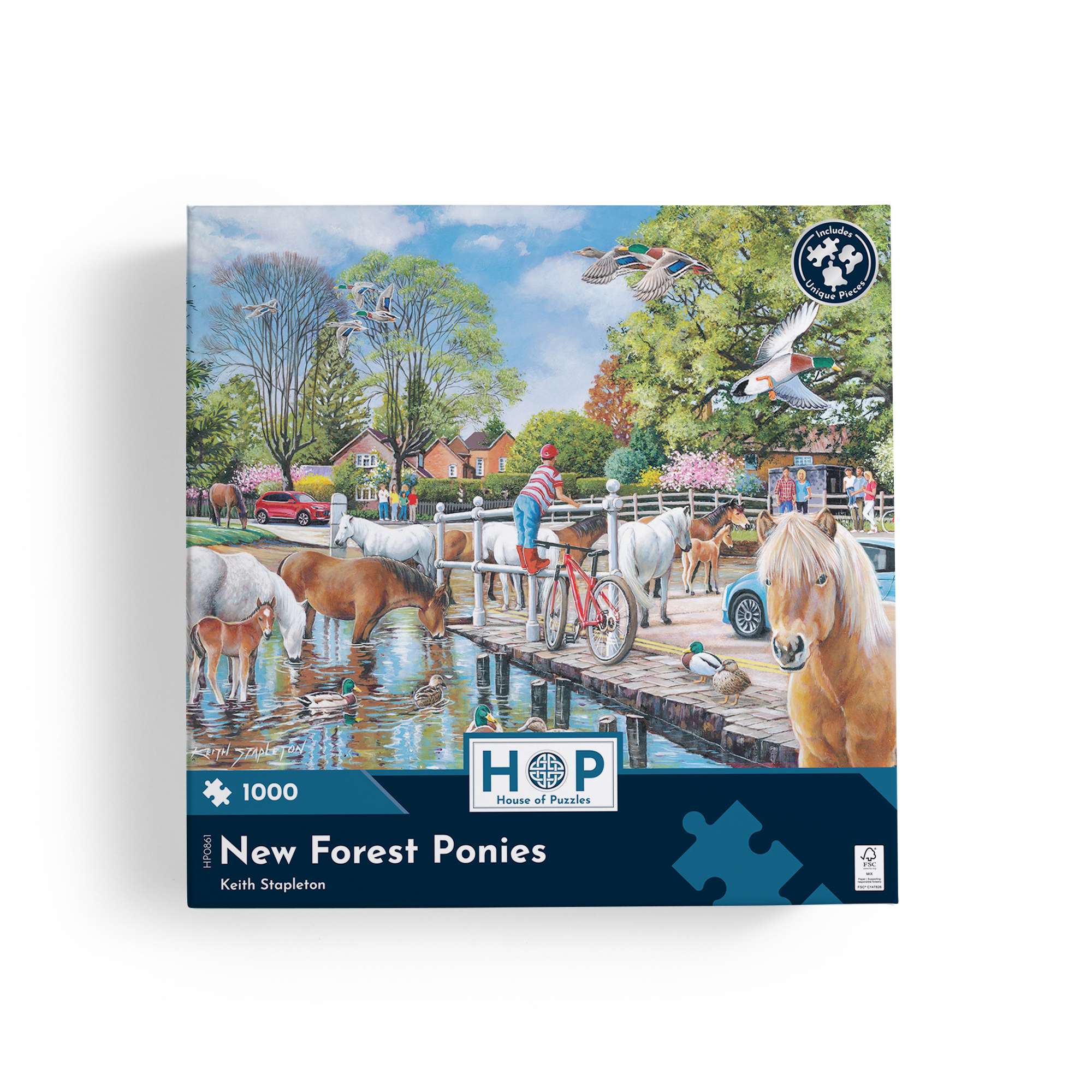 house-of-puzzles-new-forest-ponies-puzzle-1000-pi-ces-chevaux image 4