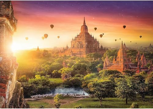 trefl-red-ancien-temple-birmanie-puzzle-1000-pi-ces-coucher-soleil image 8