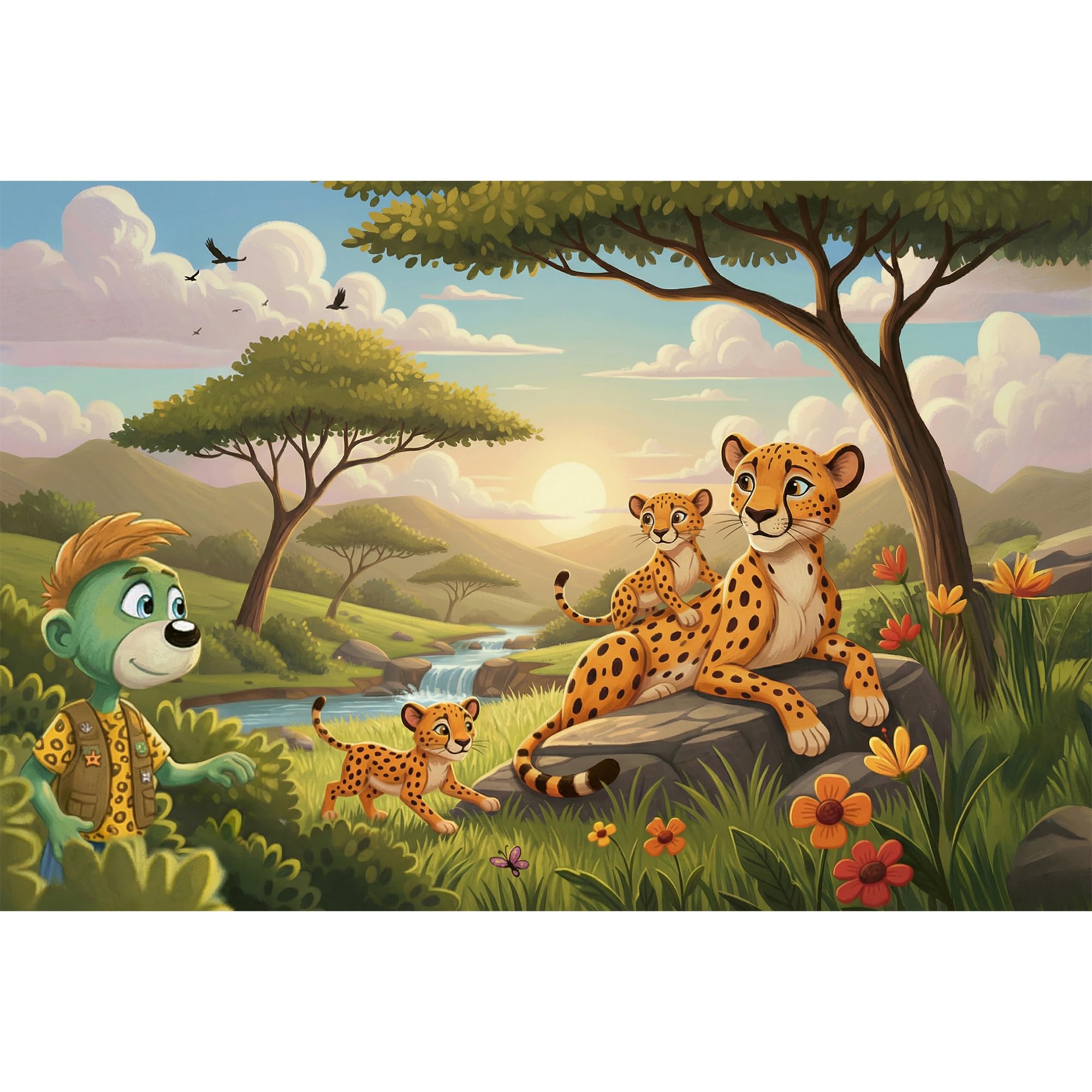 trefl-the-treflik-family-gu-pards-puzzle-100-pi-ces-5-ans image 2