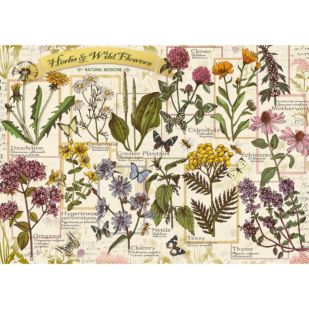 trefl-herbier-herbes-m-dicinales-puzzle-500-pi-ces-r-tro image 2