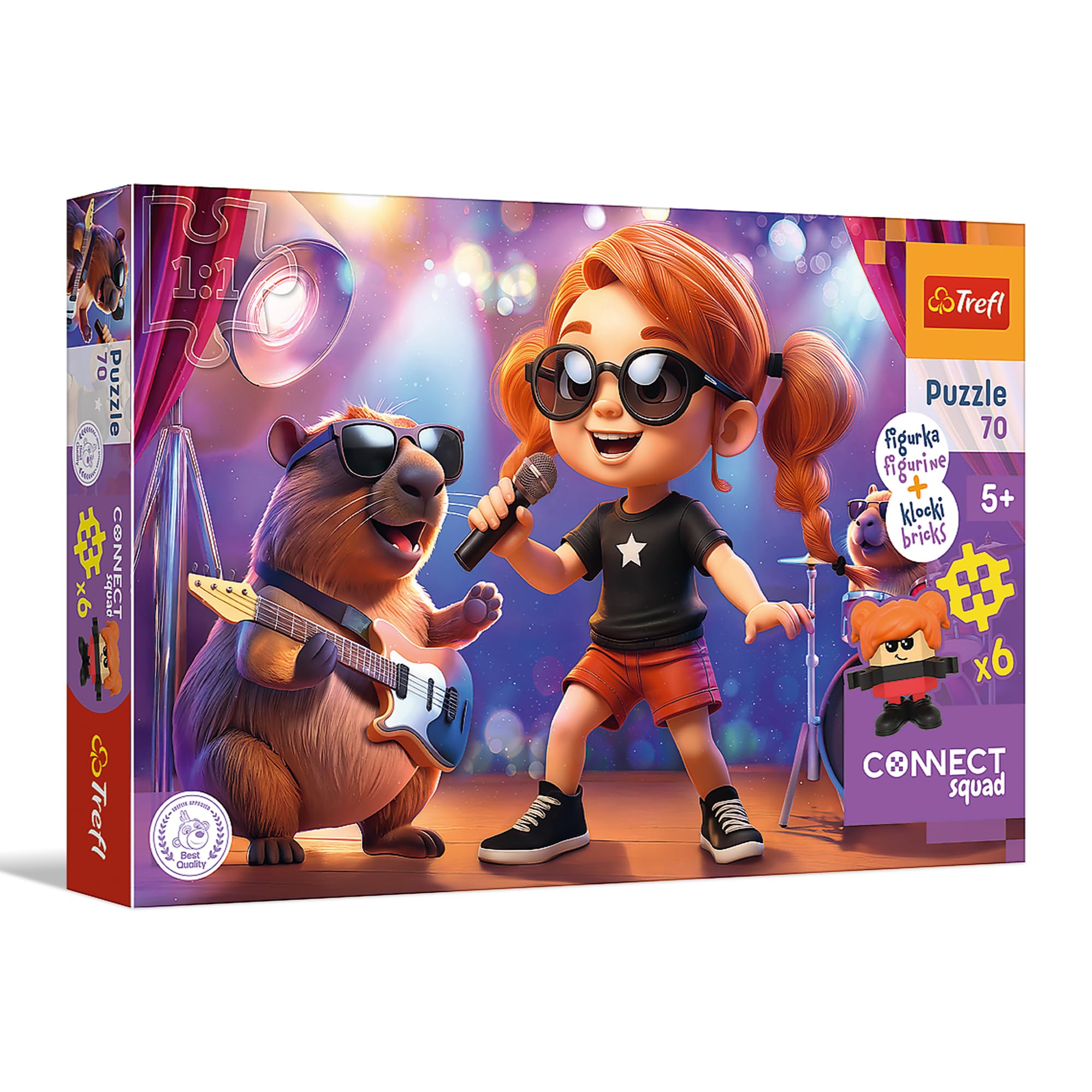 trefl-red-connect-sue-puzzle-70-pi-ces-avec-figurine-5-ans image 1