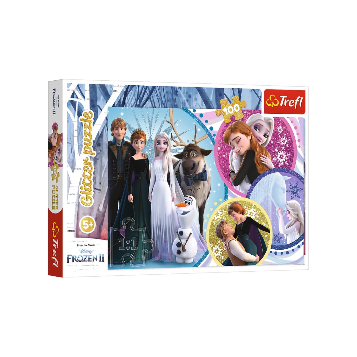 trefl-red-reine-des-neiges-2-puzzle-100-pi-ces-glitter image 1