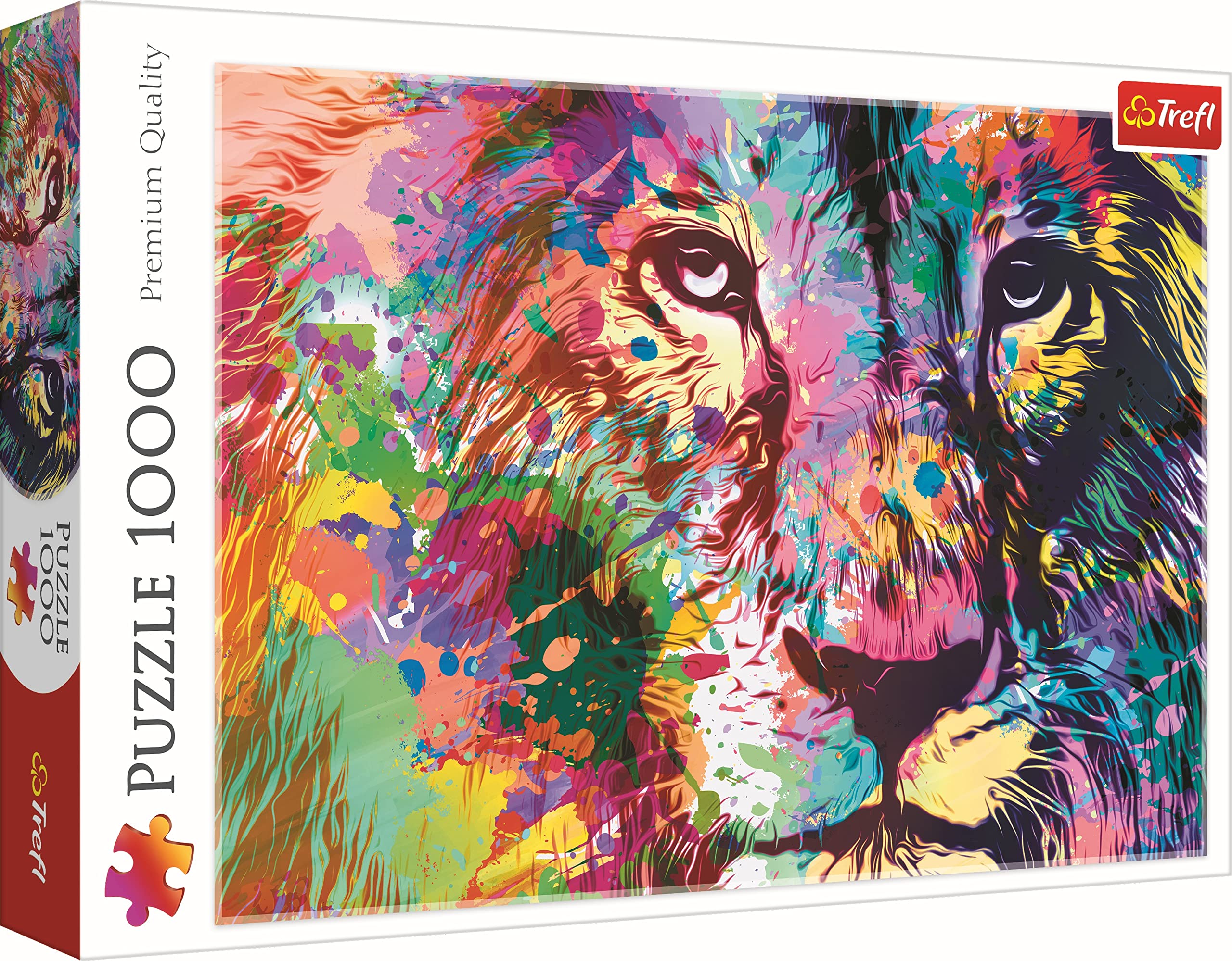 trefl-red-lion-color-puzzle-1000-pi-ces-portrait-animaux image 1