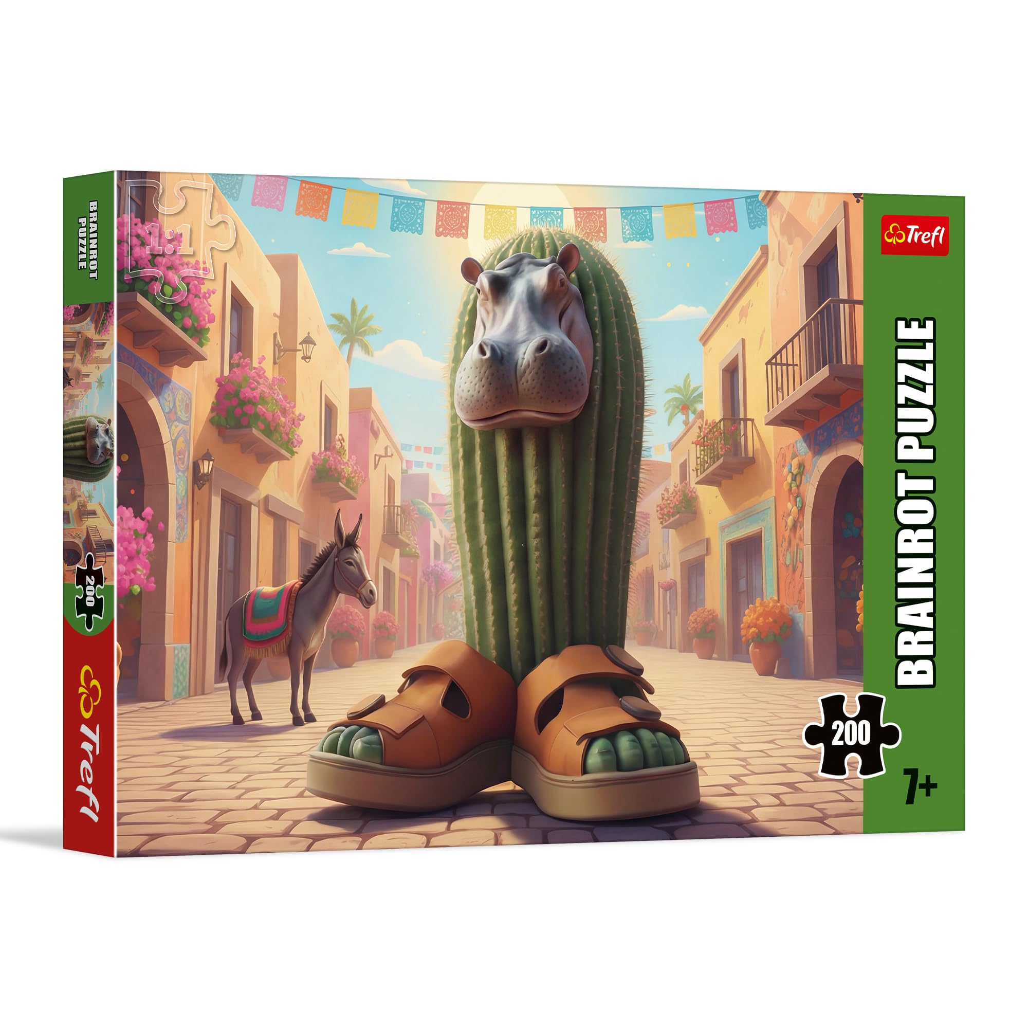 trefl-red-brainrots-puzzle-200-pi-ces-hippopotame-7-ans image 1