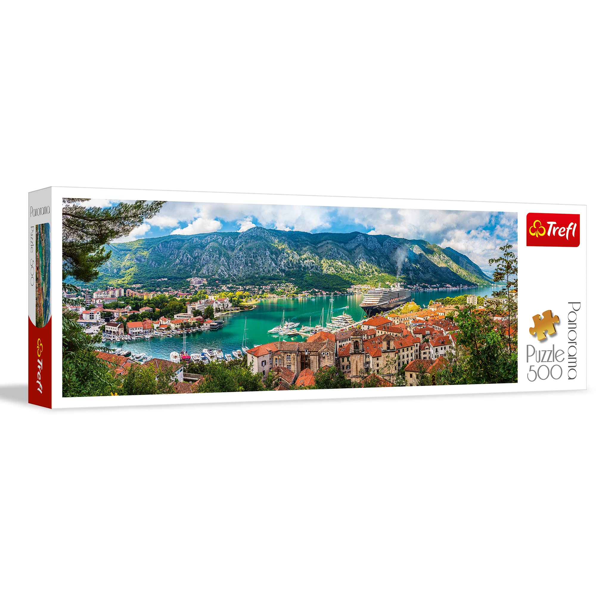 trefl-red-panorama-kotor-montenegro-puzzle-500-pi-ces-48x34-cm image 1