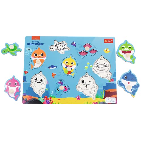 trefl-wood-craft-puzzle-bois-baby-shark-18-mois image 7