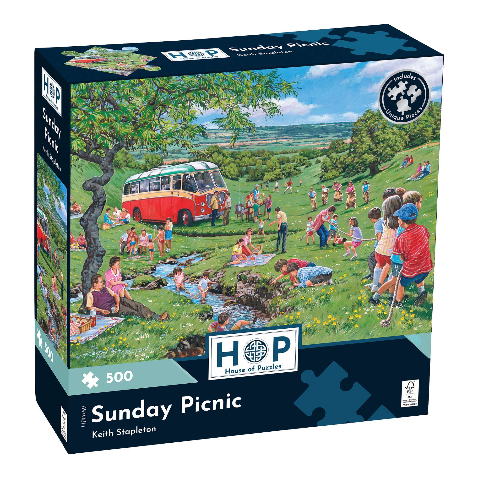house-of-puzzles-sunday-picnic-puzzle-500-pi-ces-t image 1