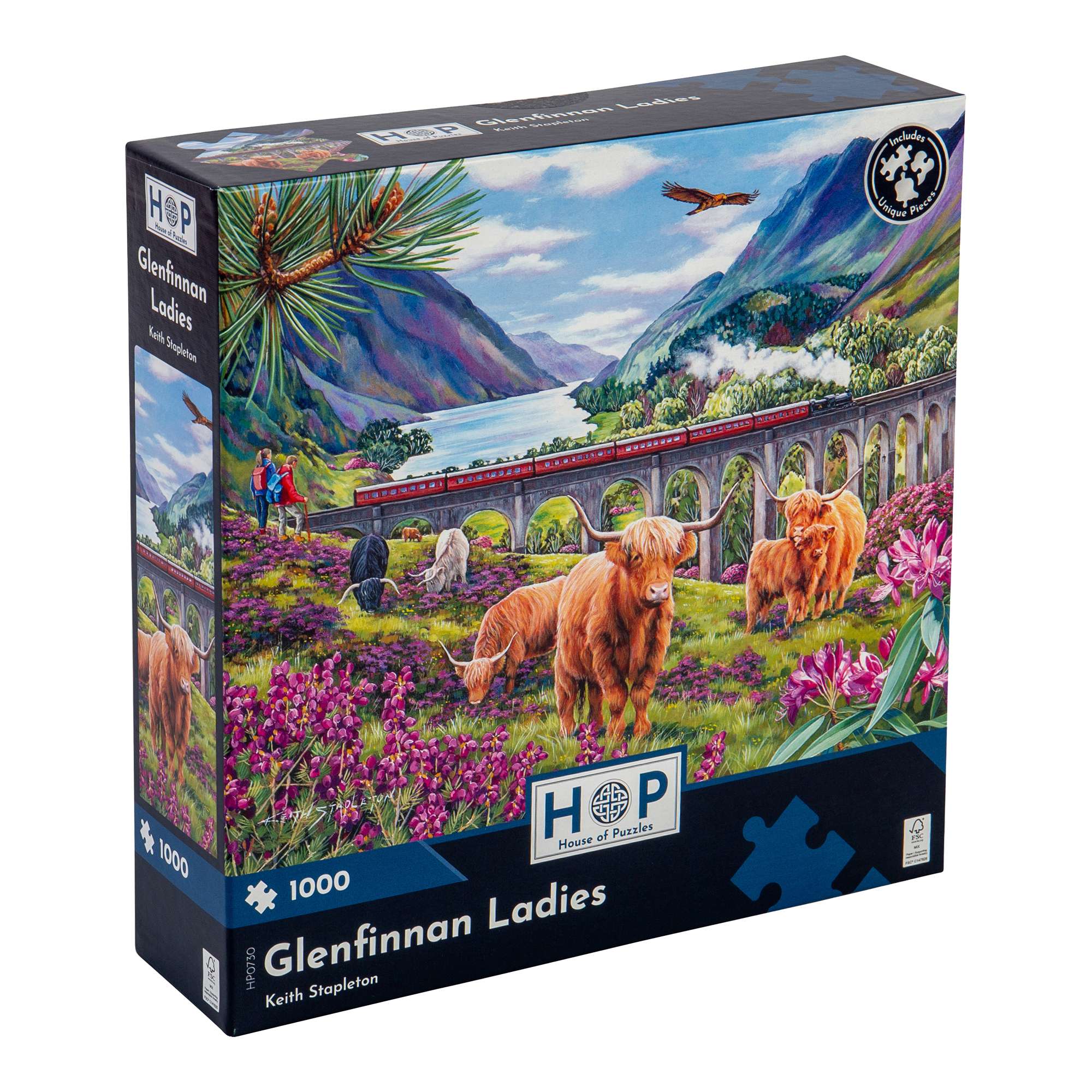 house-of-puzzles-glenfinnan-ladies-puzzle-1000-pi-ces-train image 1
